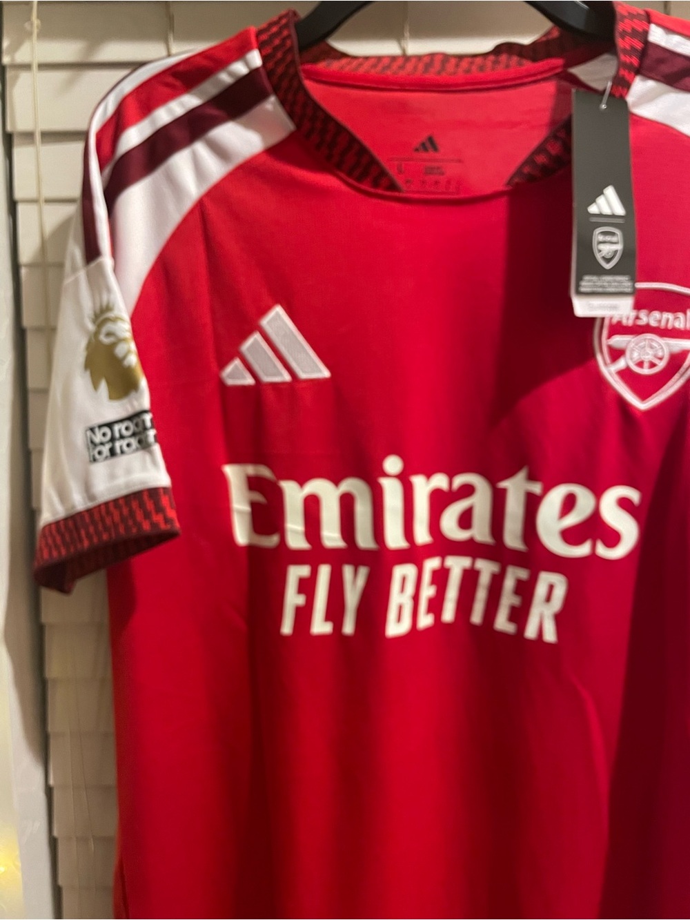 adidas Adult Red and White Championship Football Jersey